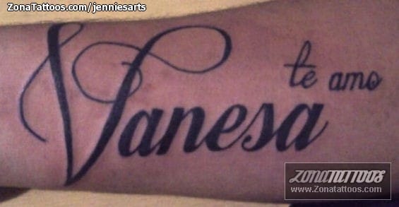 Tattoo Of Names Letters Vanessa