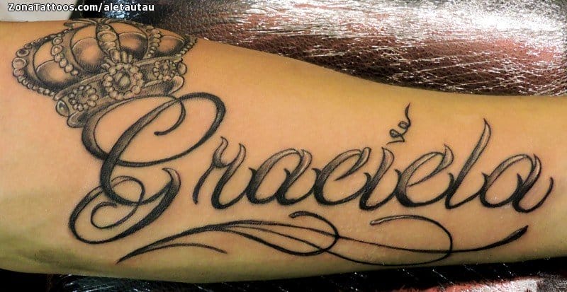Tattoo Of Graciela Crowns Names
