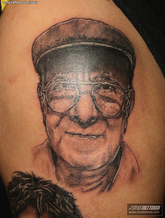 Foto de tatuaje Rostros, Retratos, Personas