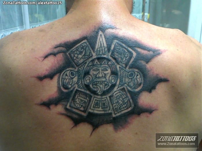 Foto de tatuaje Aztecas, Cover Up