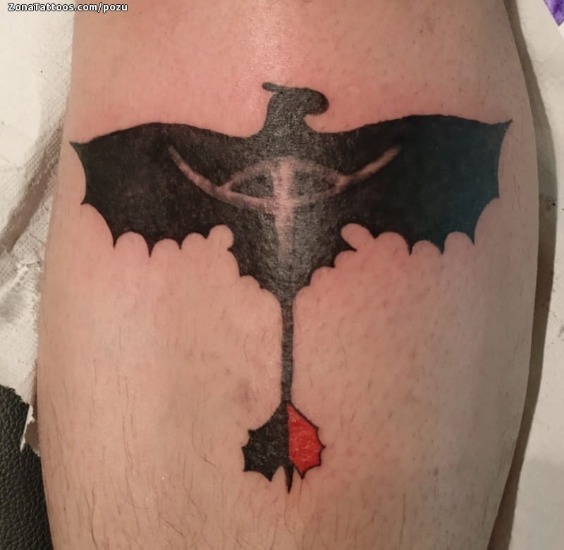 Foto de tatuaje Dragones, Fantasía, Cine