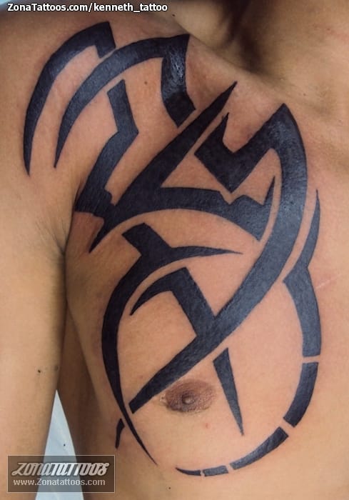 Tattoo photo Tribal, Chest