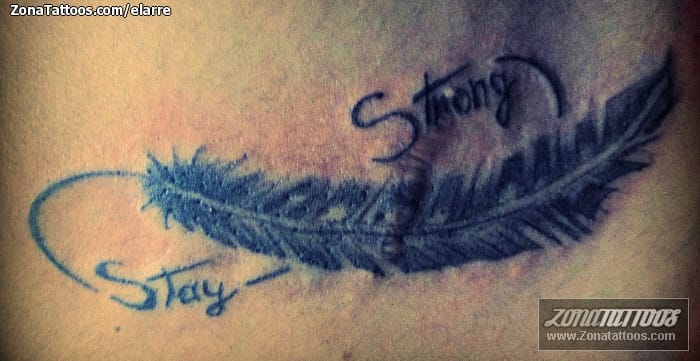 Tattoo photo Feathers, Infinity