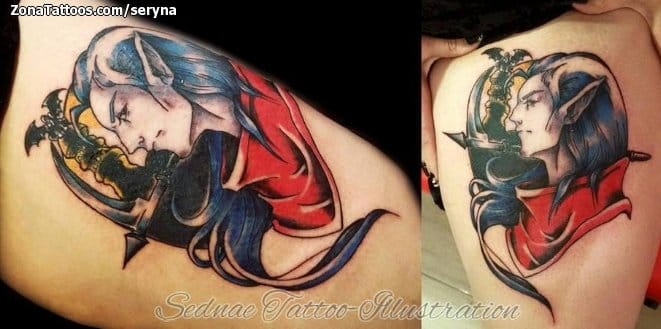 Tattoo photo Vampires, Fantasy