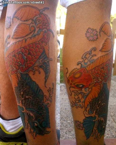 Tattoo photo Koi, Asian, Fish