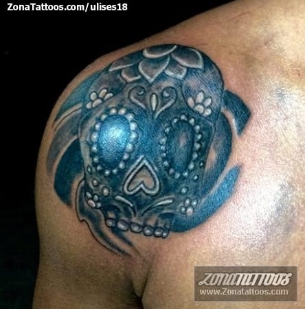 Tattoo photo Sugar Skull, Shoulder