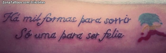 Foto de tatuaje Frases, Letras