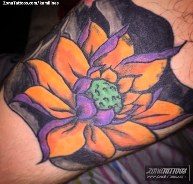 Tattoo photo Lotus, Flowers, Asian