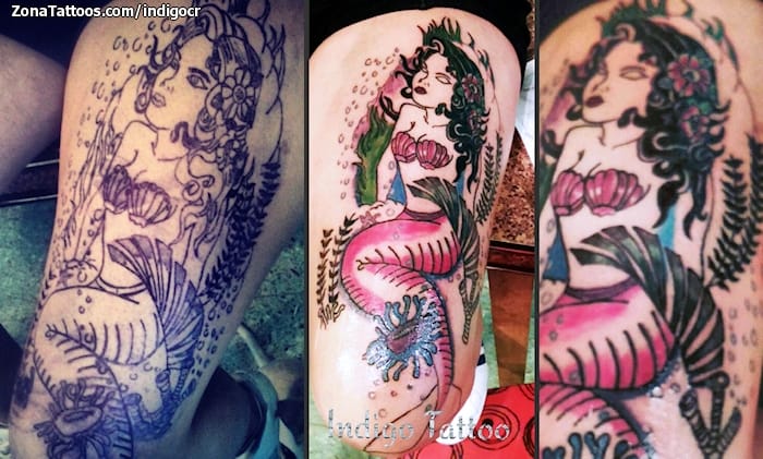 Foto de tatuaje Sirenas, Fantasía