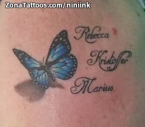 Foto de tatuaje Mariposas, Insectos