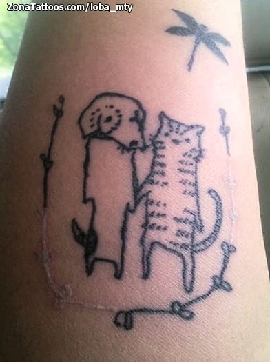 Foto de tatuaje Perros, Gatos, Animales