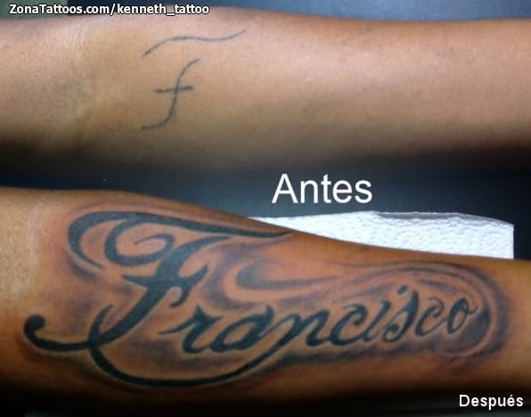 Tattoo photo Francisco, Letters, Names