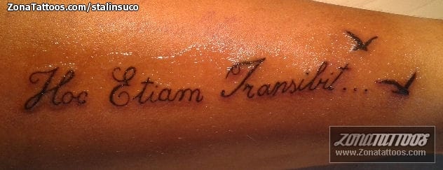 Foto de tatuaje Frases, Letras