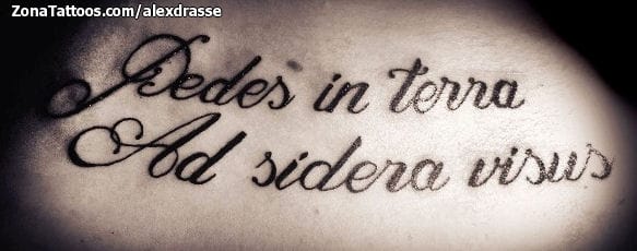 Tattoo photo Letters, Messages, Latin