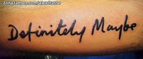 Foto de tatuaje Letras, Frases