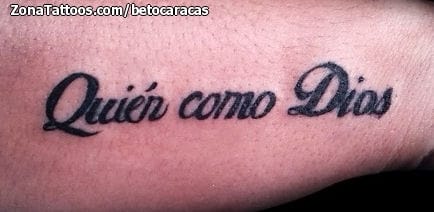 Foto de tatuaje Letras, Frases, Religiosos