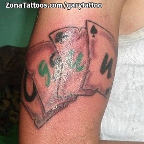 Foto de tatuaje Naipes, Poker