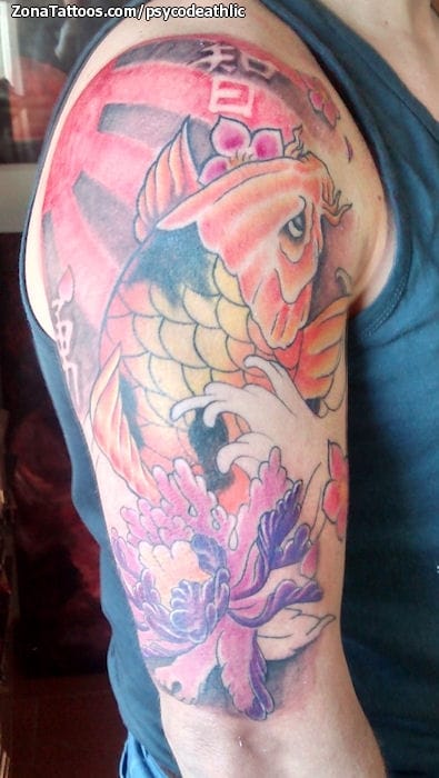 Foto de tatuaje Orientales, Koi, Peces