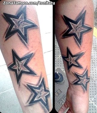 Tatuaje de Antebrazo, Estrellas