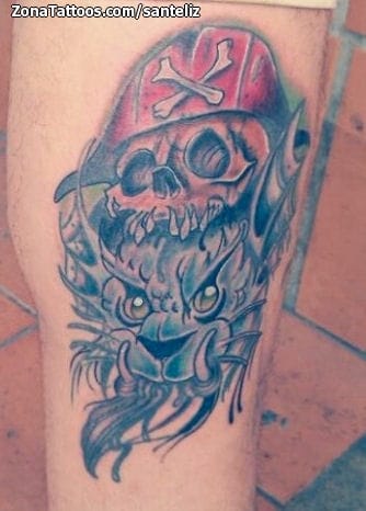 Tattoo photo Animals, Pirates, Skulls