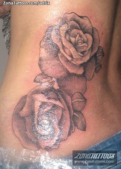 Tattoo photo Roses, Flowers