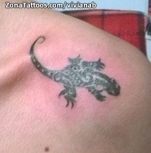 Foto de tatuaje Lagartos, Animales