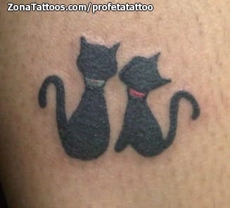 Foto de tatuaje Gatos, Animales