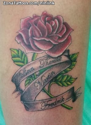 Tattoo photo Roses, Flowers