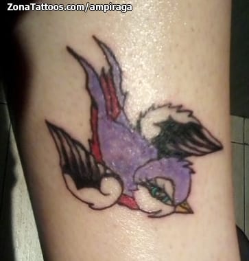 Foto de tatuaje Golondrinas, Aves, Animales