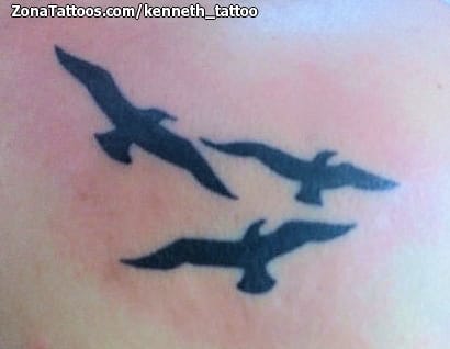 Foto de tatuaje Aves, Animales