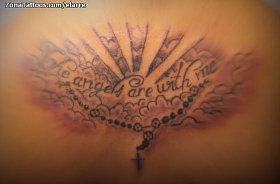 Foto de tatuaje Frases, Religiosos, Nubes