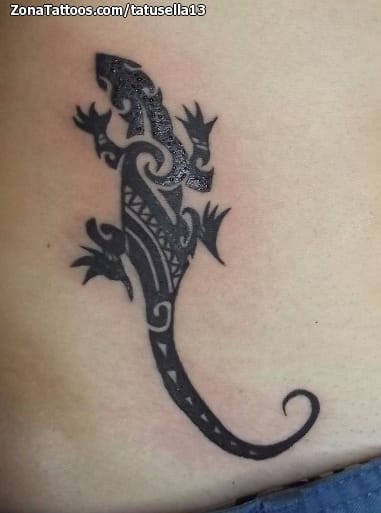 Tattoo photo Lizards, Animals, Maori