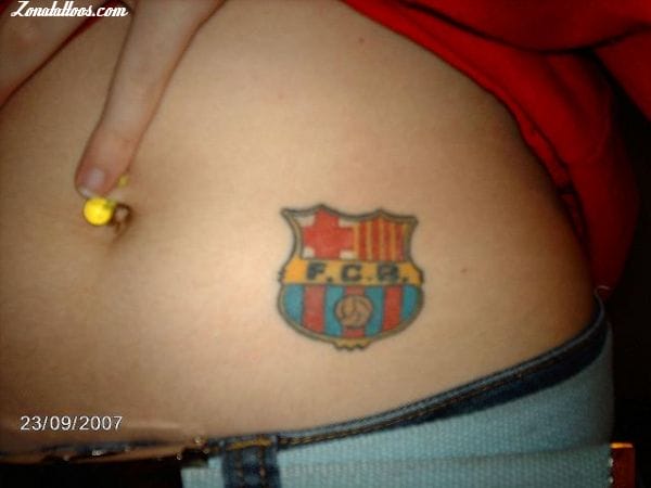 Tattoo photo FCB, Badges, Soccer-Football