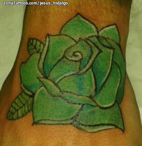 Foto de tatuaje Flores, Rosas, Mano