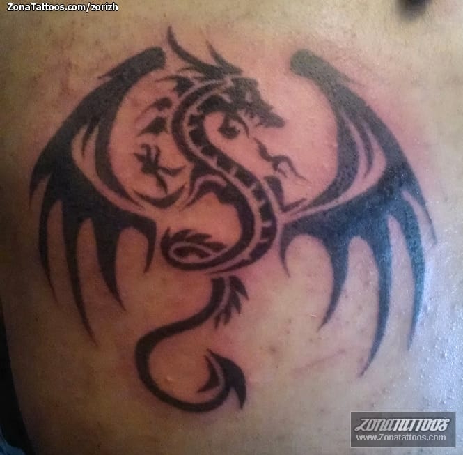 Foto de tatuaje Dragones, Fantasía