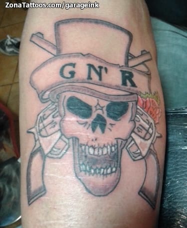 Tattoo photo Skulls, Hats, Guns