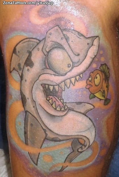 Foto de tatuaje Tiburones, Animales, New School