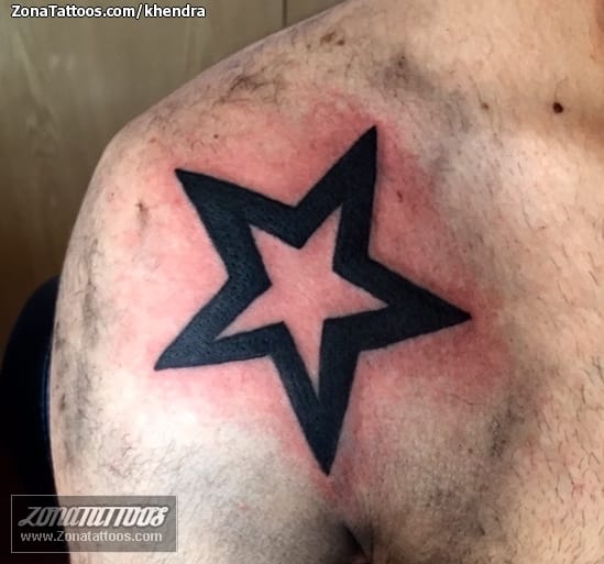 Stars tattoo on shoulder  Star tattoo on shoulder Shoulder tattoos for  women Star tattoo designs