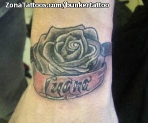 Tattoo photo Roses, Flowers