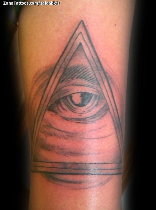 Tattoo photo Eyes, Triangles, Illuminati