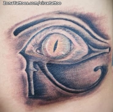 Foto de tatuaje Ojo de Horus, Egipcios