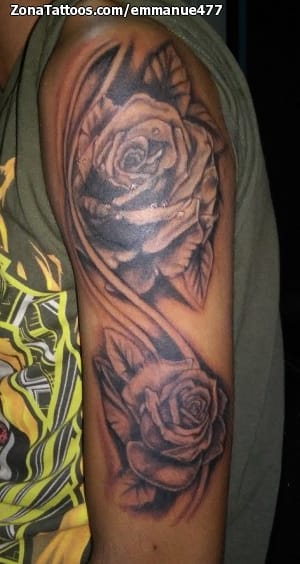 Tattoo photo Roses, Flowers