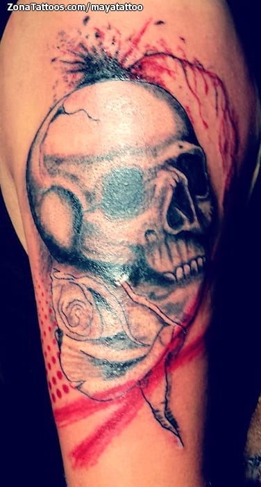 Tattoo photo Skulls, Grunge, Gothic