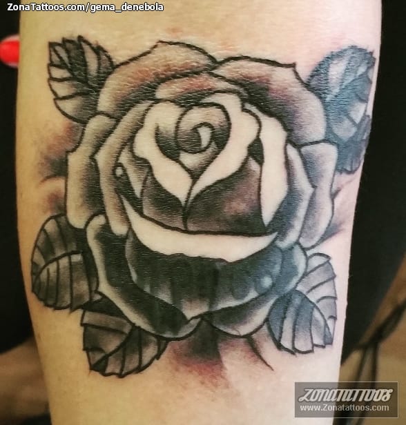 Tattoo photo Roses, Flowers