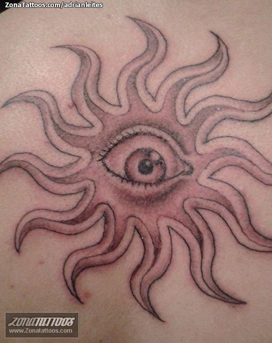 Foto de tatuaje Soles, Ojos, Fantasía