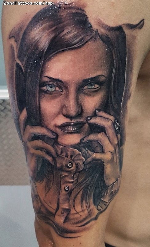 Foto de tatuaje Vampiros, Rostros, Manos