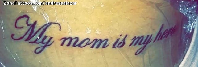 Foto de tatuaje Letras, Frases