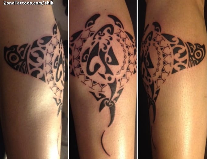 Tattoo photo Maori, Fish, Animals