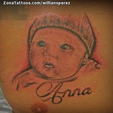 Foto de tatuaje Bebés, Retratos