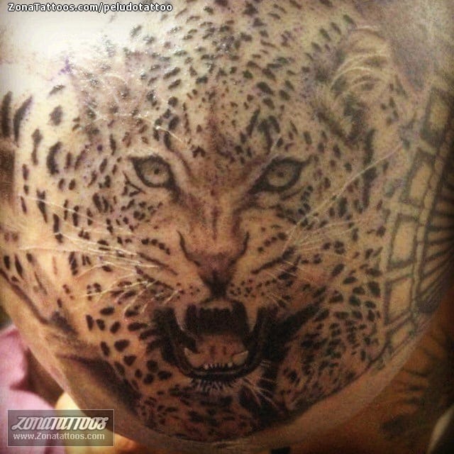 Tattoo photo Jaguar, Animals, Head